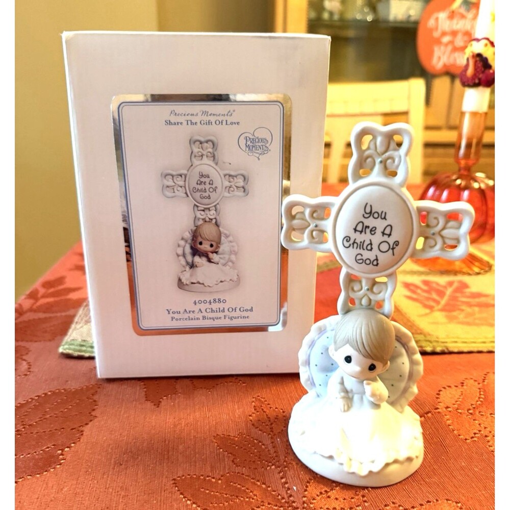 PRECIOUS MOMENTS YOU ARE A CHILD OF GOD BABY BOY FIGURINE 4004880 NEW
